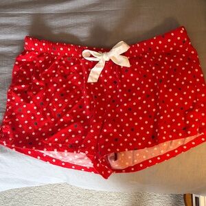 Old Navy Red Polka Dot Pajama Shorts
